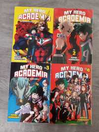 Komplet , cztery tomy My Hero Academia