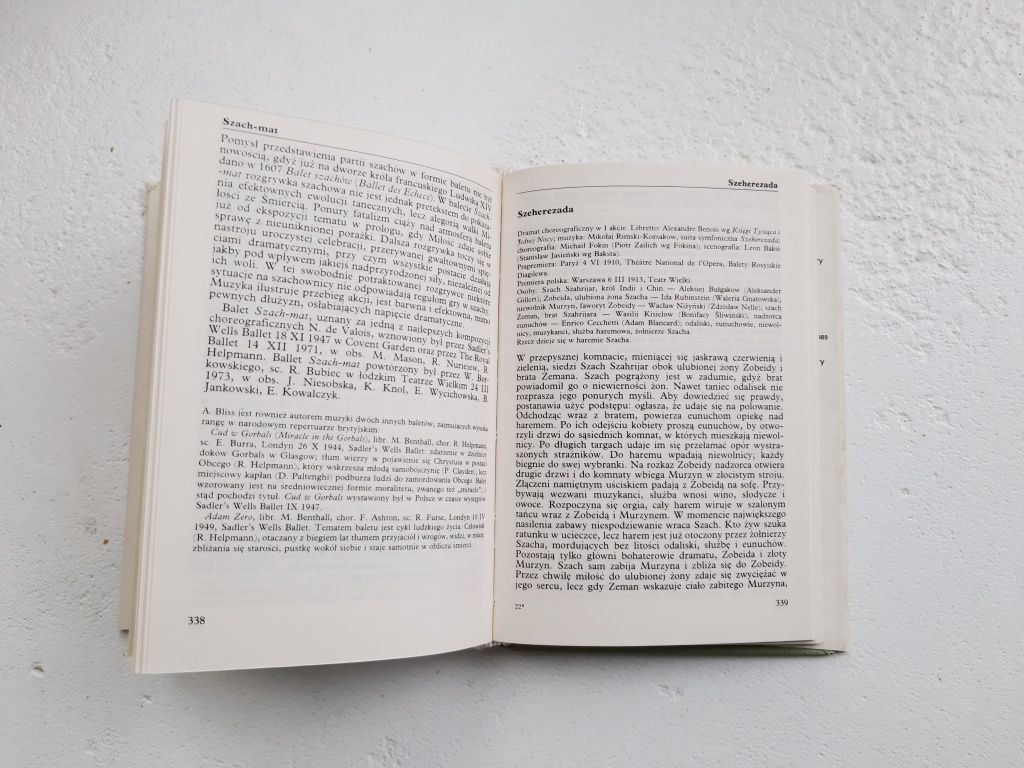 Przewodnik baletowy Irena Turska.
