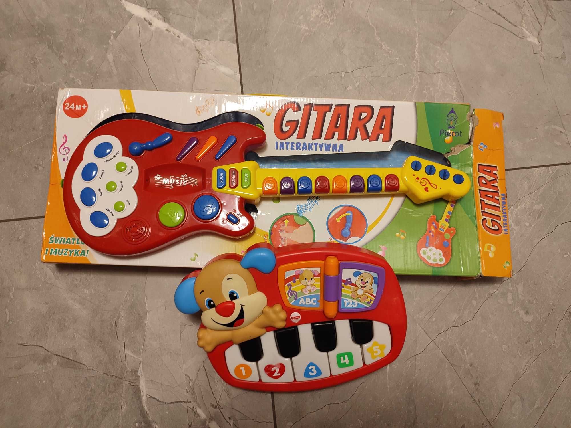 Gitara interaktywna i pianinko Fisher Price