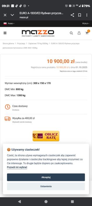Przyczepka rydwan