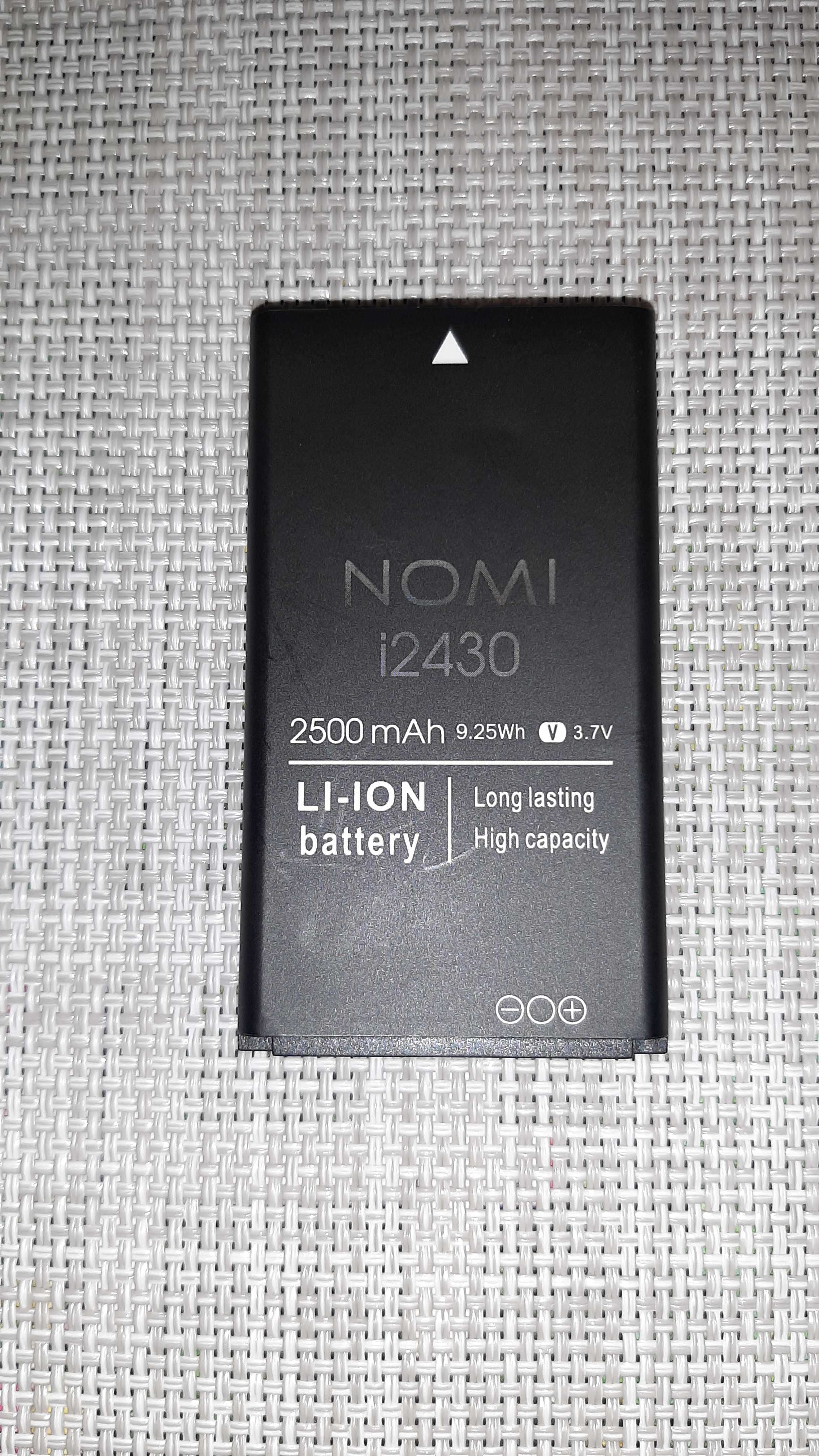 Мобильный телефон Nomi i2430 Black (Черный)  мощная батарея 2500mAh