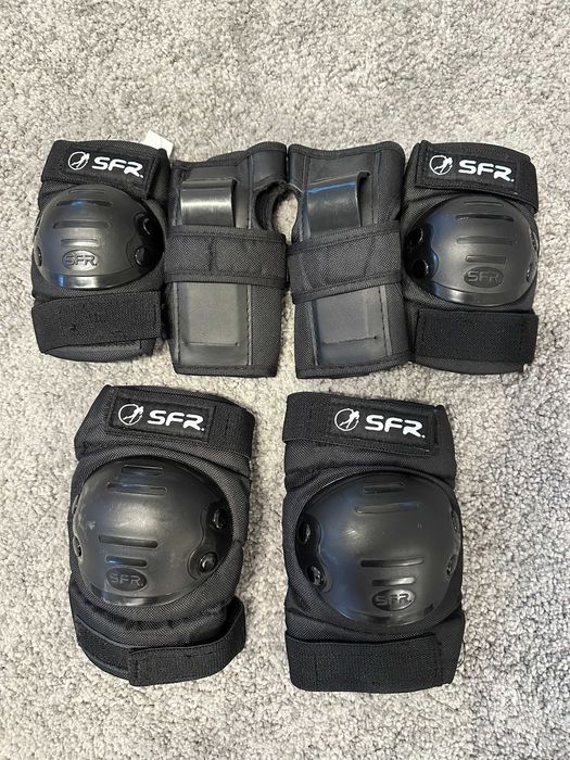 Ochraniacze dla dzieci SFR Youth Ramp Triple Pad Set - czarne