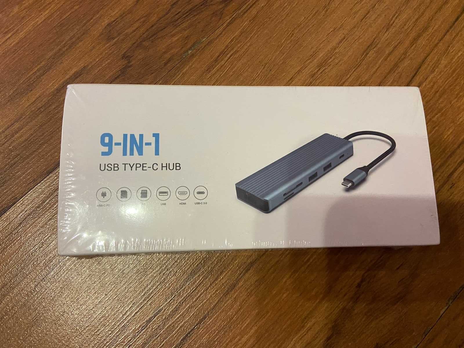 9-in-1 USB Ports Type-C Hub Adapter