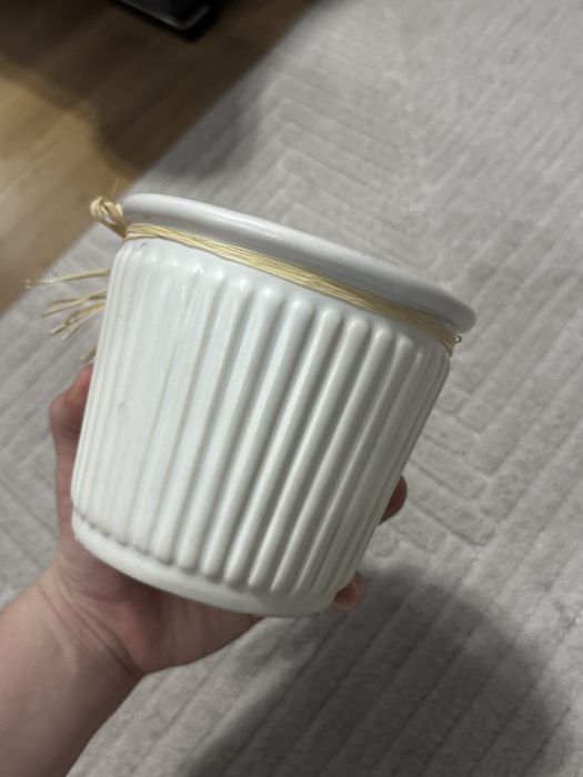 Piekna estetyczna donica z motylkiem do odswiezenia