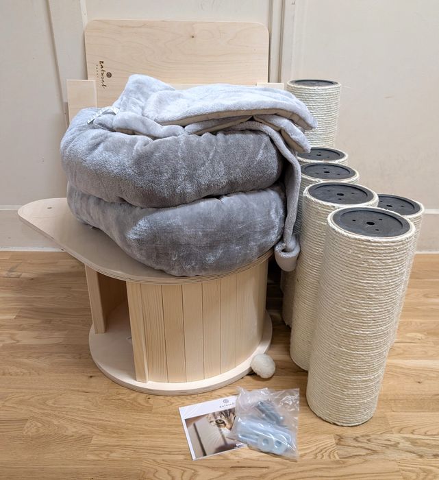 Natural Paradise Drapak dla Kota Magnolia XL Jasnoszary 175 DOMEK PLUS