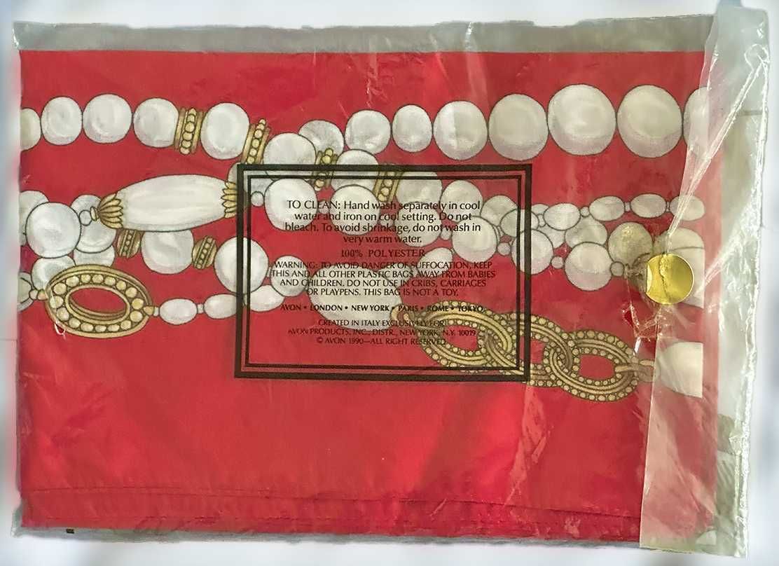 Lenço de Pescoço Pérolas, Novo e Raríssimo