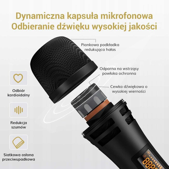 Zestaw mikrofonów bezprzewodowych Tonor TW350 Karaoke