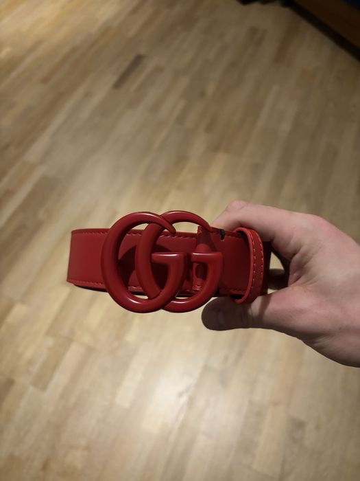 Ремень Gucci red white