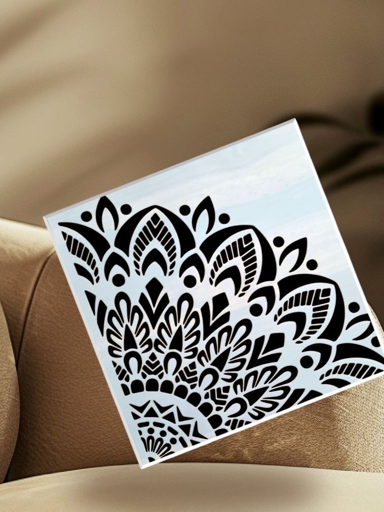 Szablon Mandala (wzór 70x70cm szablon 35x35cm ) malarski, DIY - Nowy