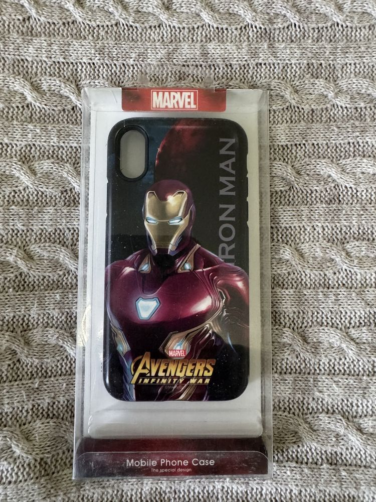 Чохол для Apple iPhone X. Iron - Man, Spider - Man, Avengers. Месники