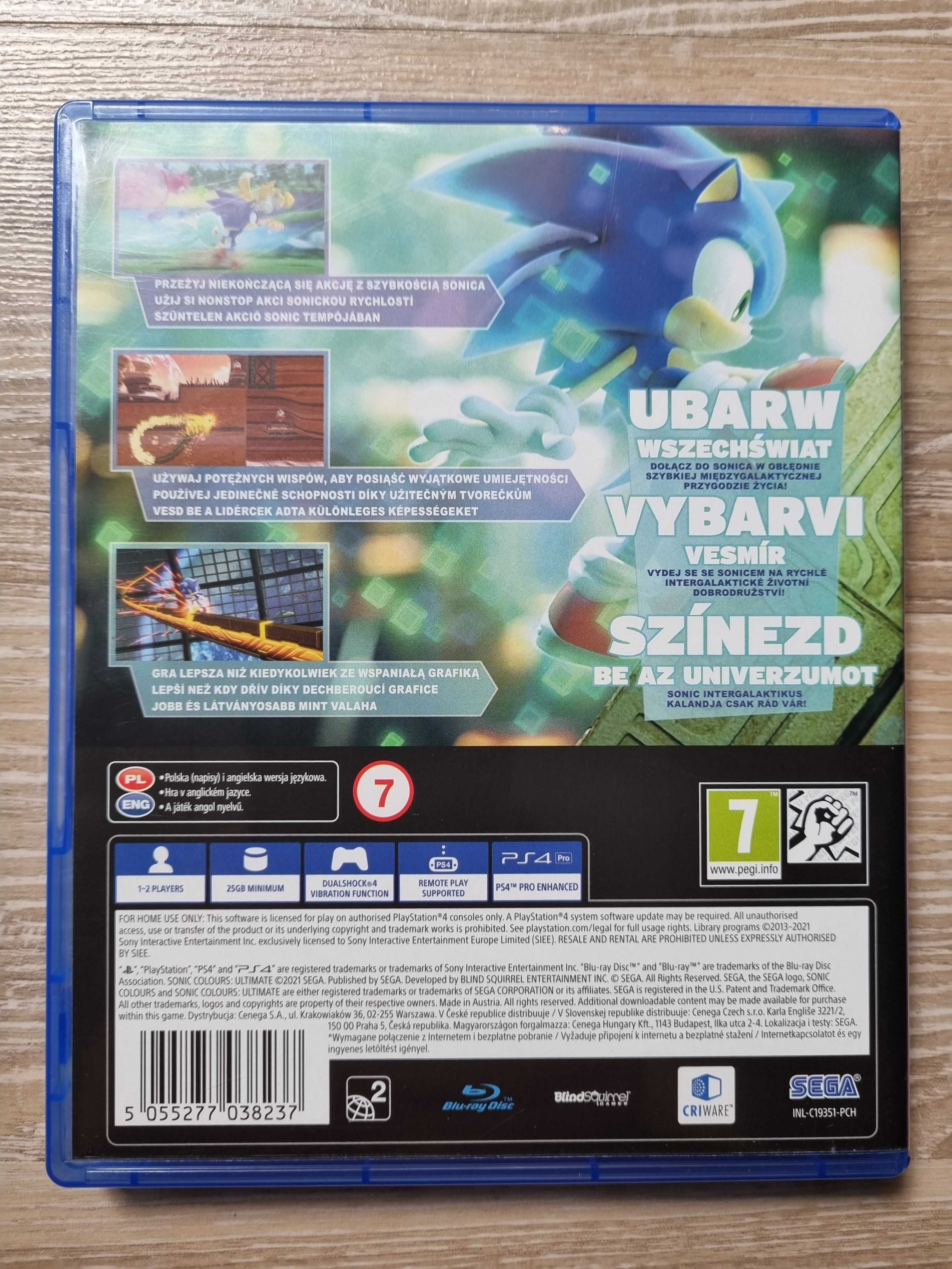 Gra Sonic Colours Ultimate PS4/PS5