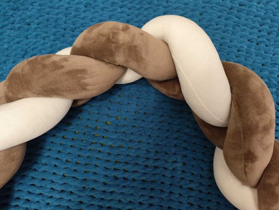 Бортик косичка для дитячого ліжка/Ніжна, безпечна, зручна