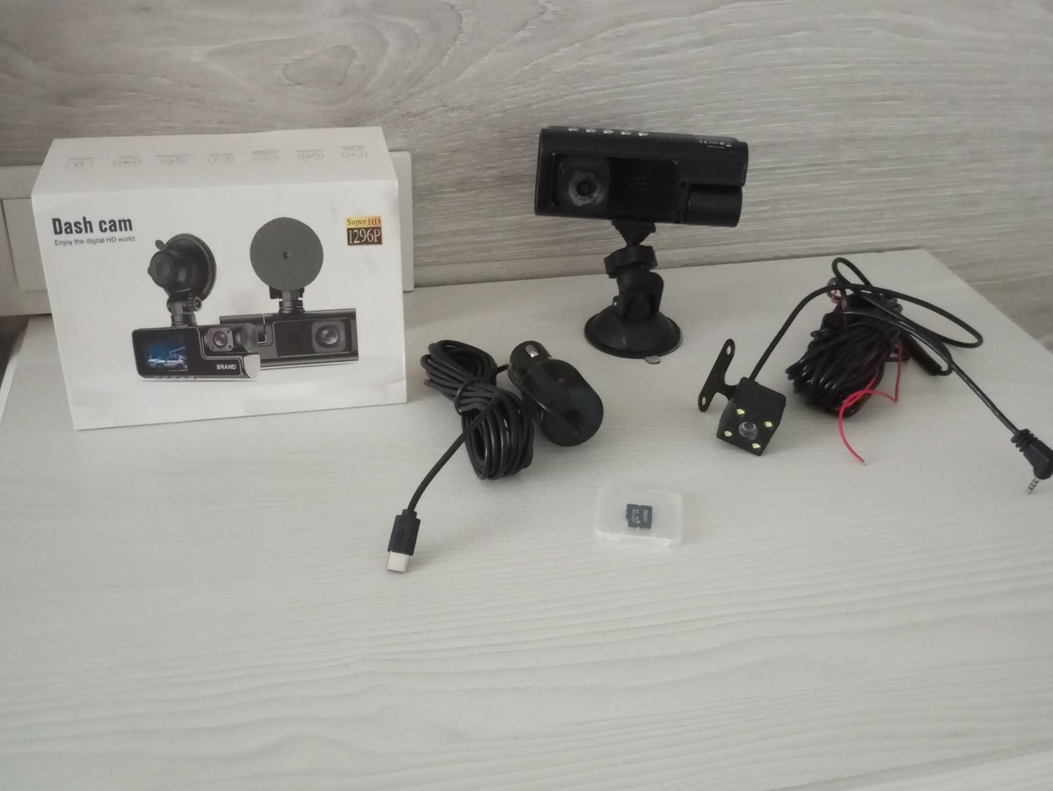 Відеореєстратор двокамерний HD DVR (новий)