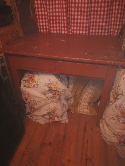 Ława Stół wiejski kuchenny z szufladami PRL dobry rozmiar