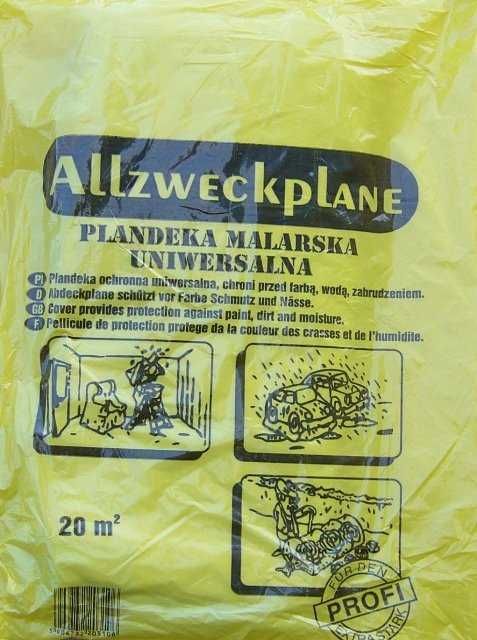 FOLIA MALARSKA BUDOWLANA Gruba folie 4x5m -20szt