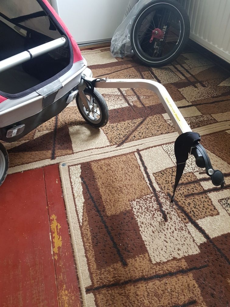 Przyczepka rowerowa THULE Chariot Cougar 1 + hamaczek dla niemowlaka