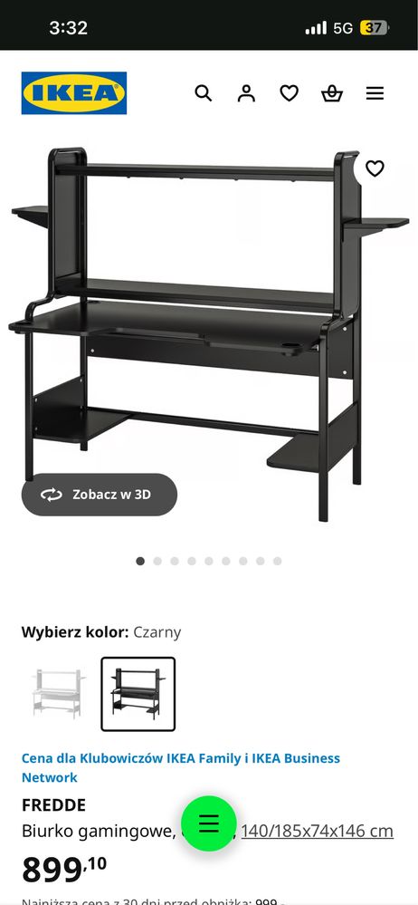 Biurko fredde ikea