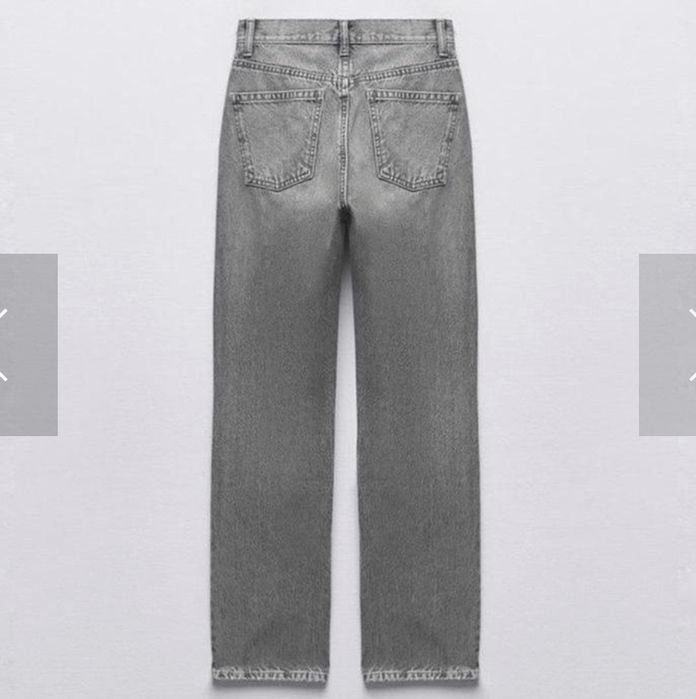 Джинси zara сірі стан нових