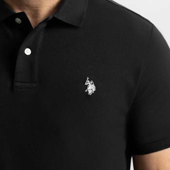 Koszulka polo US POLO ASSN czarna  100 % bawełna rozmiar L nowa, sklep