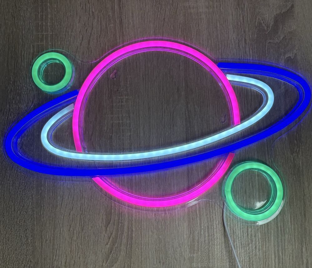 Neon forever  tf1 plexi led plenet multikolor fpne05x