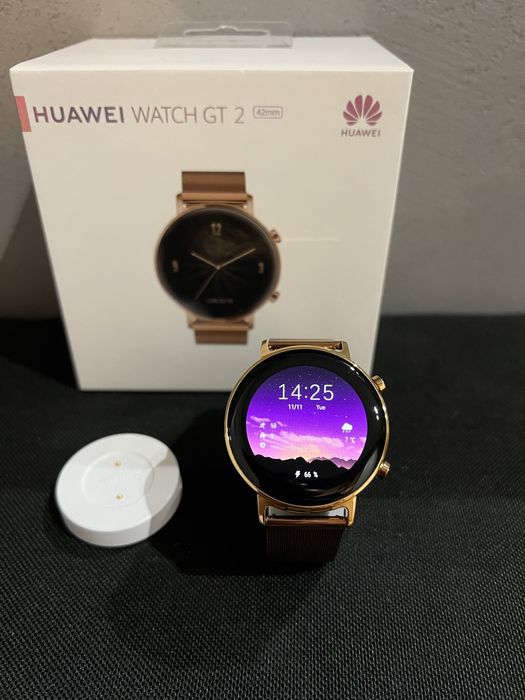 Huawei Watch GT 2 42mm Elegant Złoty bardzo dobry stan