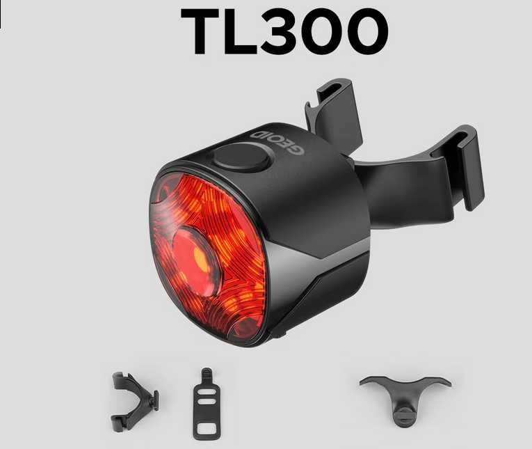 GEOID lampka tylna do roweru, ładowanie USB-C, 6 trybów
