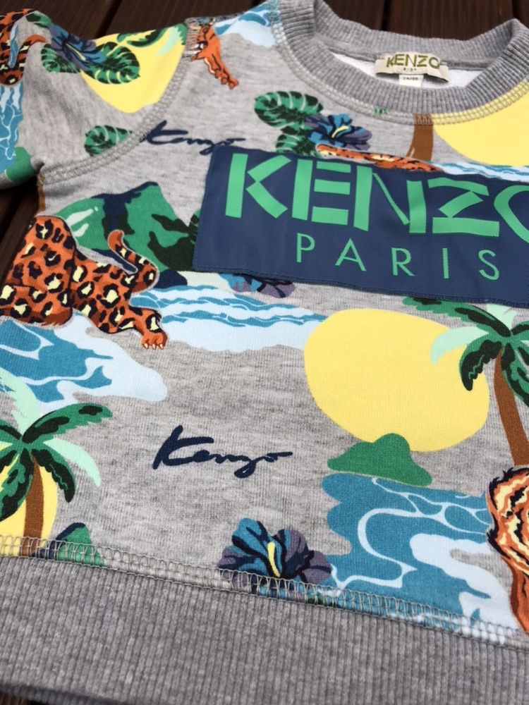 Kenzo Kids r. 86 bluza chłopięca oryginalna Vitkac metki plomba