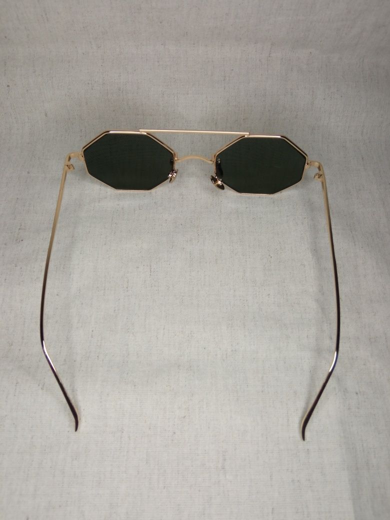 Okulary przeciwsłoneczne złote lusterka NOWE
