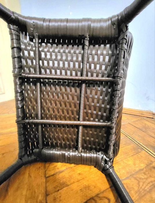 Стілець зі штучного ротангу для дому/балкону/саду/тераси/бесідки