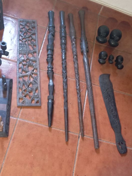 Artigos decoração em pau preto