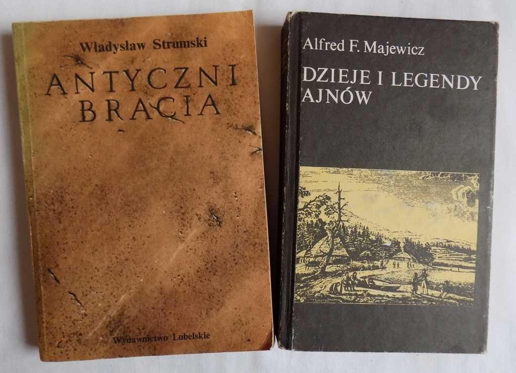 „ Dzieje i legendy Ajnów”, „Antyczni Bracia”, „Znak Jastrzębca”