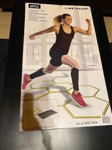 Dunlop, drabinka treningowa, koordynacyjna, 6 obręczy