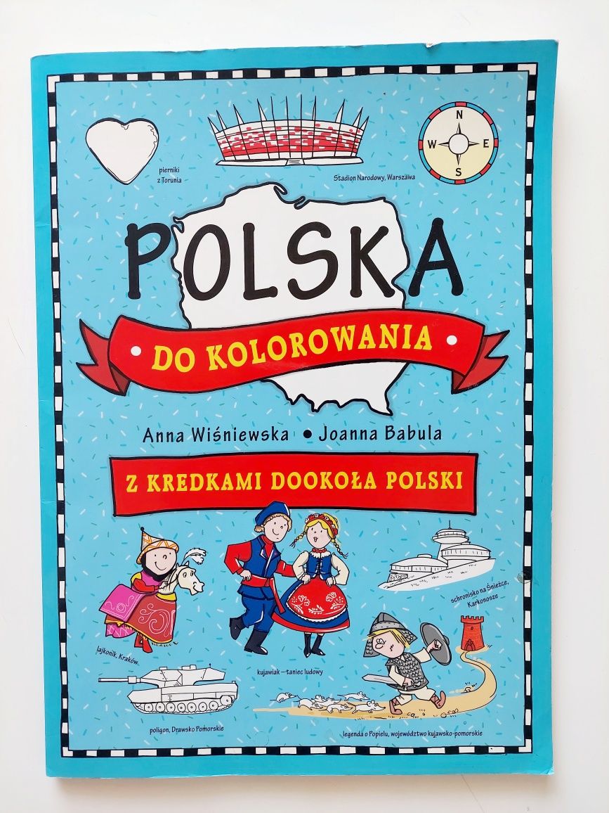 3 kolorowanki Gigant kolorowanka Polska miasta  Gdańsk łamigłówki mapy