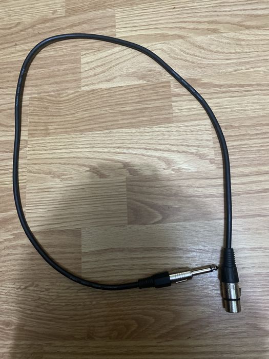 Аудио кабель XLR (male) на Jack 6.35 мм (моно)