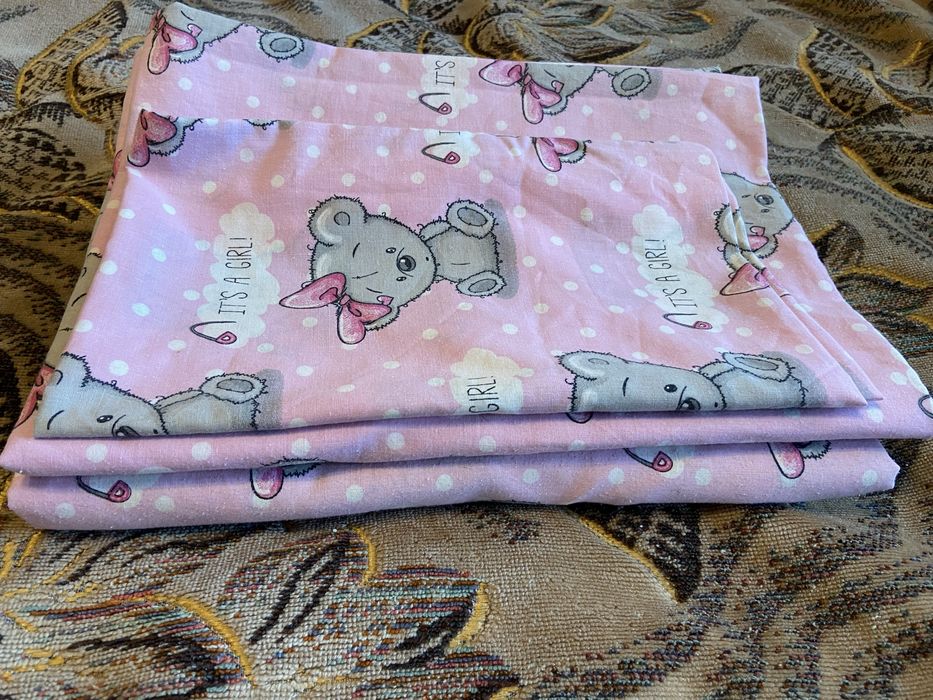 Дитяча постіль рожева