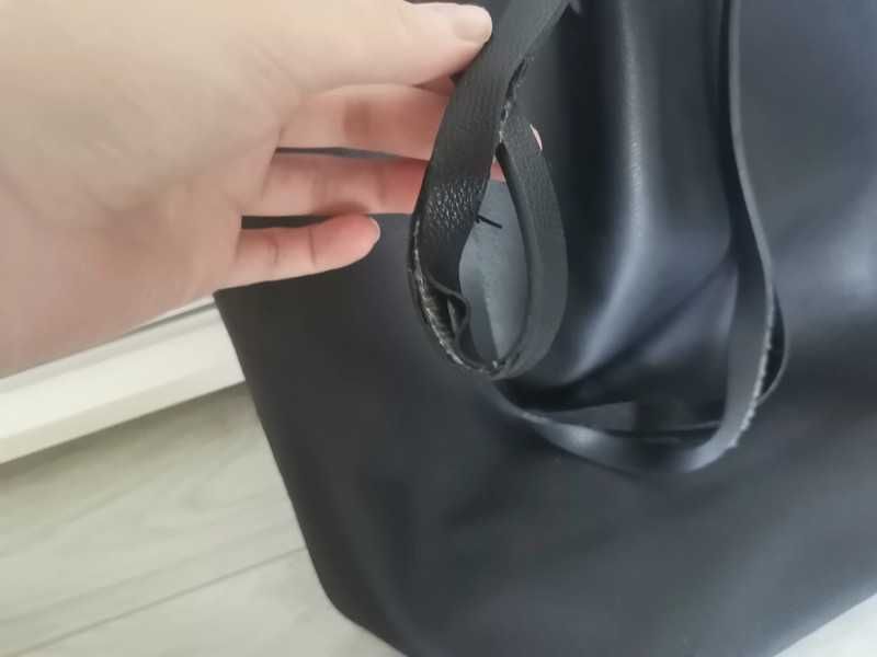 Torebka czarna torba shopper