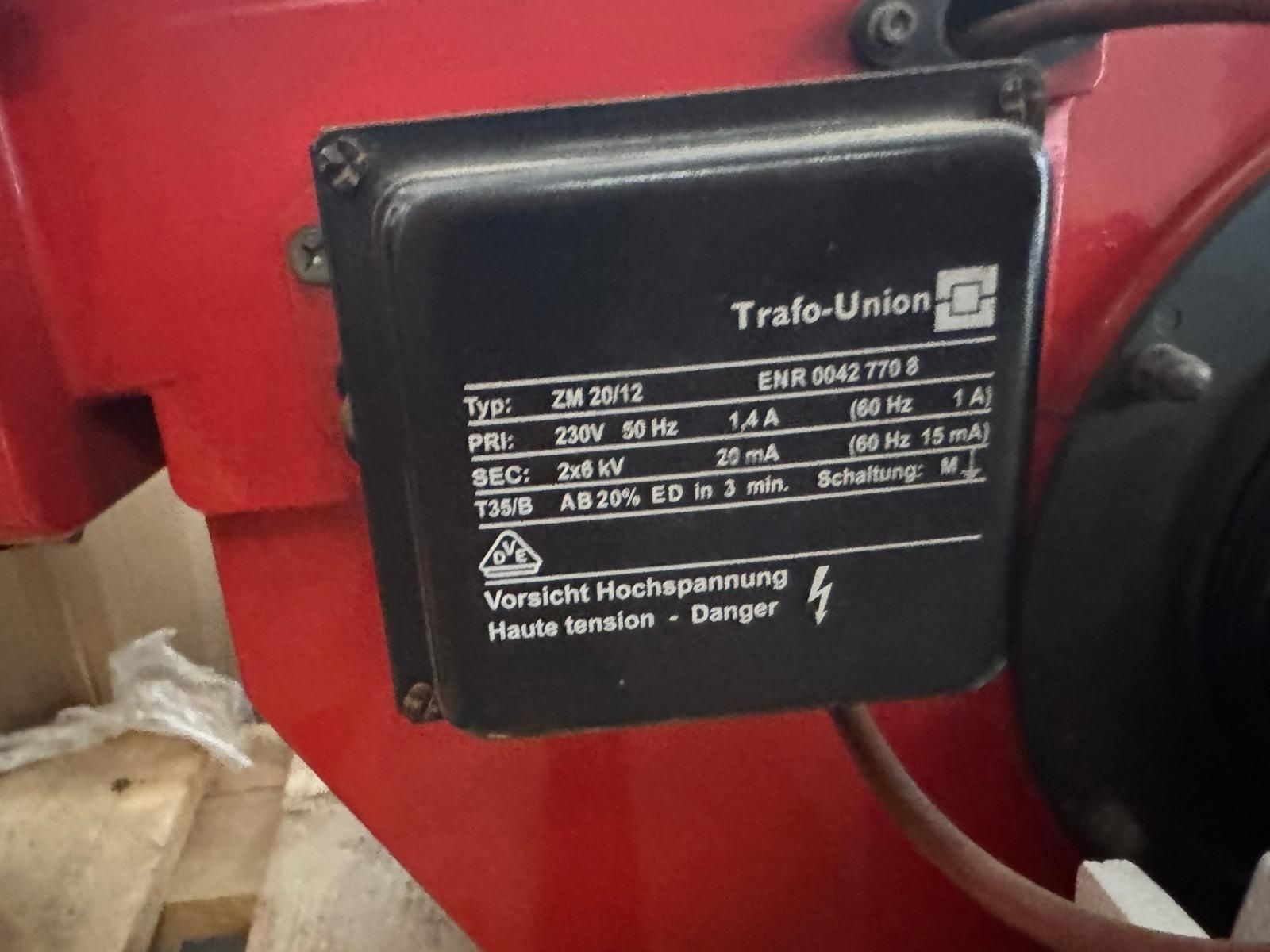 Palnik gazowy Giersch MG1-Z-L-N – 160 kW / 540 kW – sprawny, gotowy do