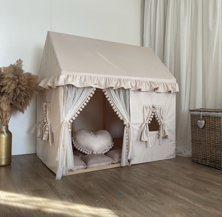 Вігвам, палатка, будиночок дитячий ігровий, каркасний деревʼяний