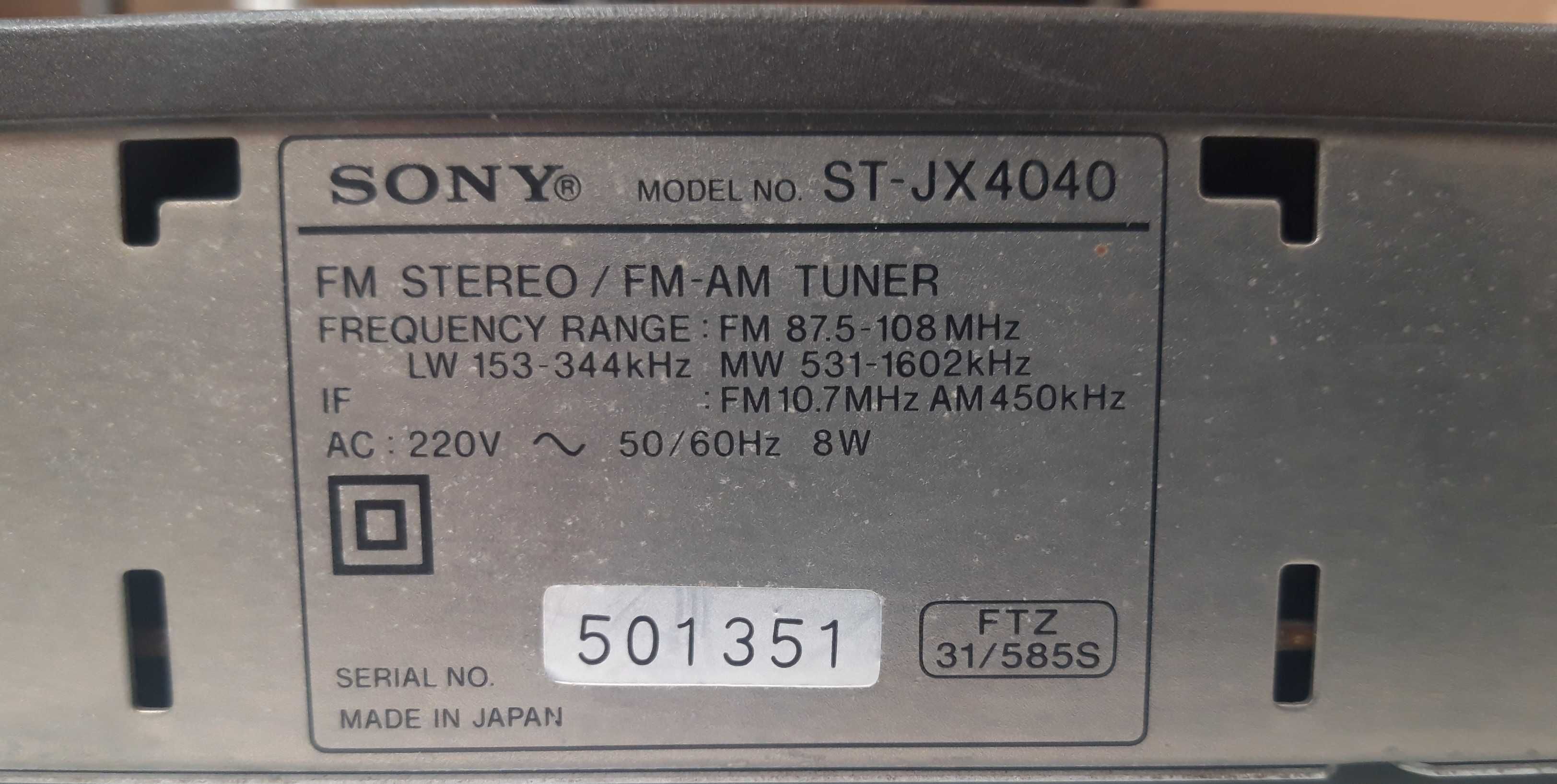 SONY ST-JX 4040 Made in Japan