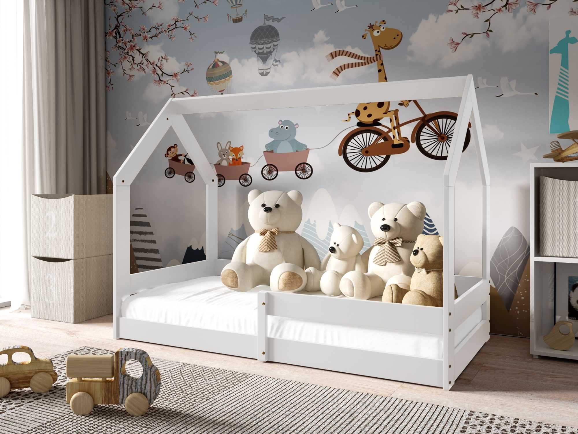 Łóżko dla dzieci DOMEK CZARUŚ 160x80 - kolory do wyboru
