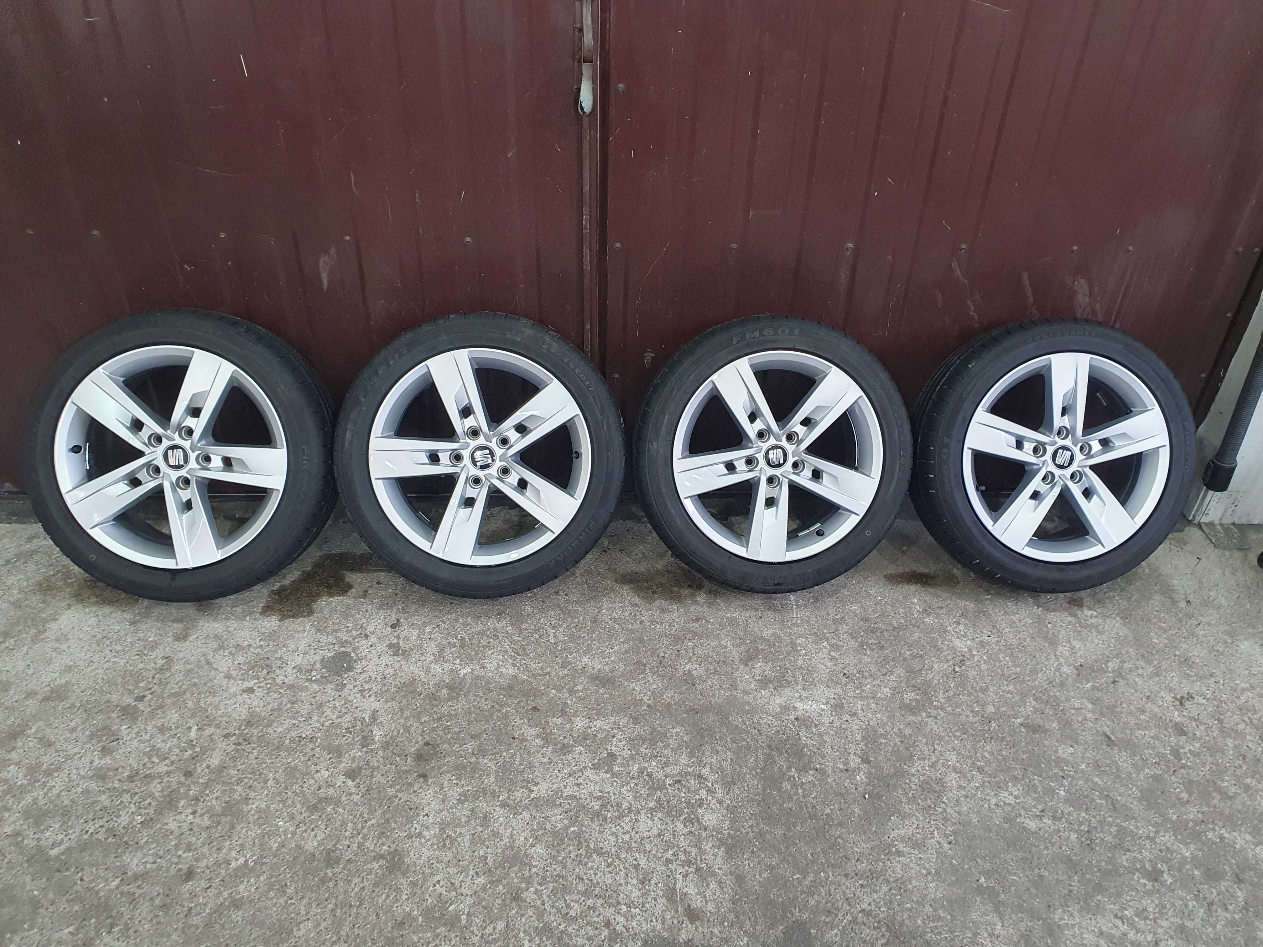 Koła felgi alusy opony 17 cali 5x112 Seat 225/45/17 letnie jak nowe
