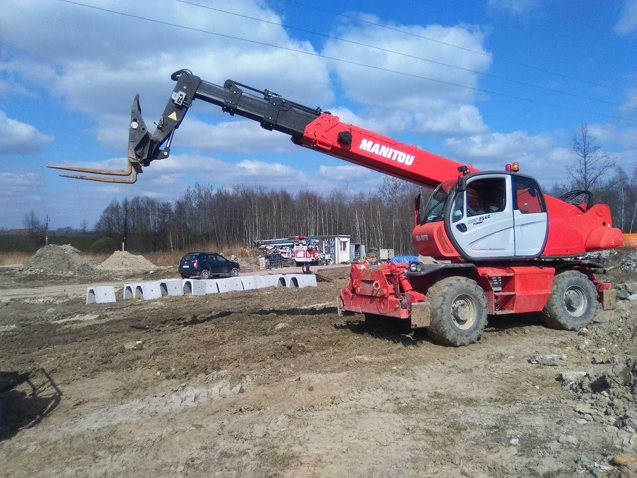 Manitou Merlo JCB Usługi Wynajem Wysięgnik Zwyżka Wywrotka