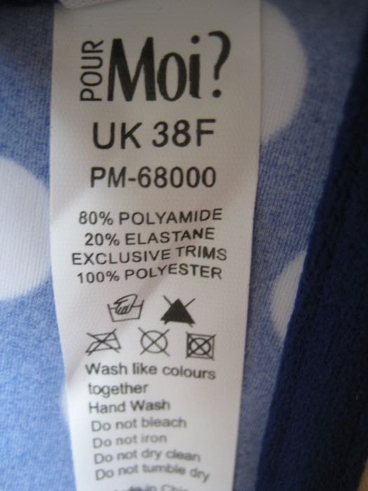 Pour Moi? góra stroju kąpielow stanik bikini 85F 85G 38F nowy fiszbiny