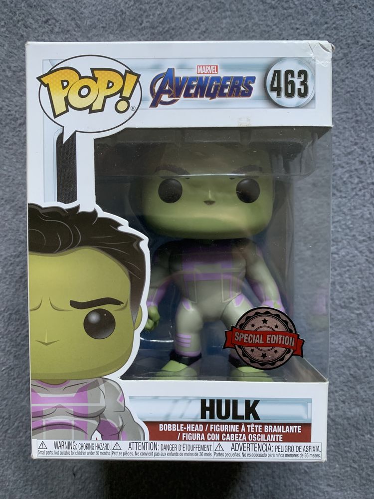 Funko POP Hulk 463 Avengers Endgame Marvel Special Edition