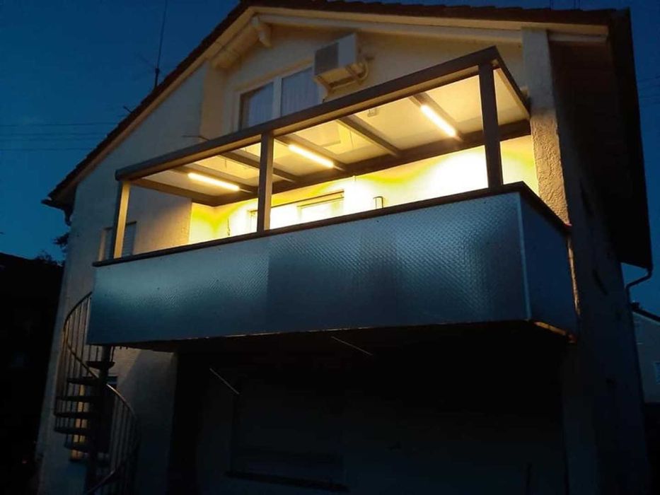 Zadaszenie Tarasu Aluminiowe wiata, SOLIDNE 500 x 350