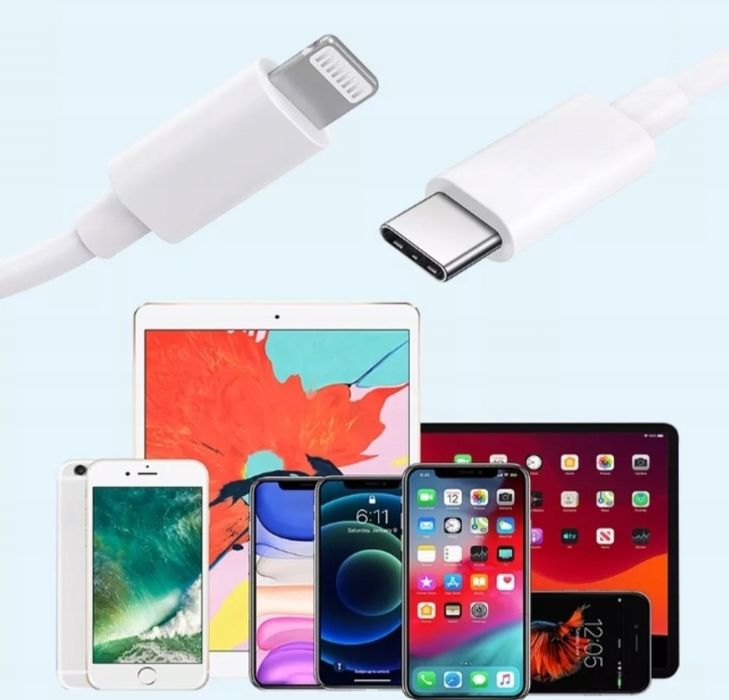 Kabel Apple USB typ C - Apple Lightning 1 m biały