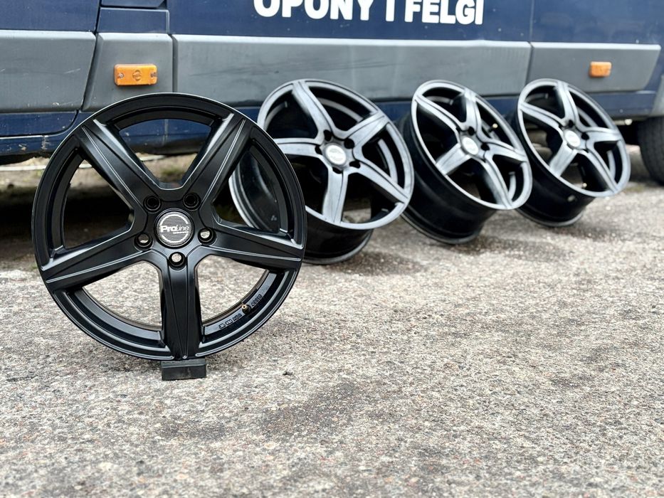 Alufelgi 17” 5x115 czarne koła felgi aluminiowe opel TPMS