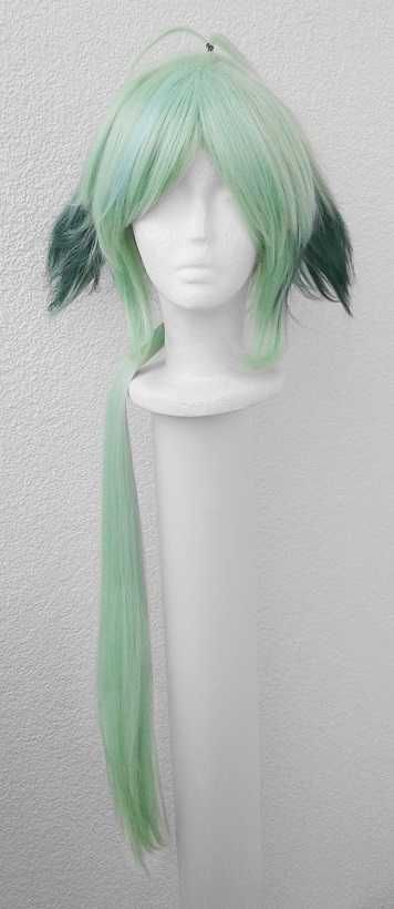 Sucrose Genshin Impact zielona miętowa długa peruka cosplay wig