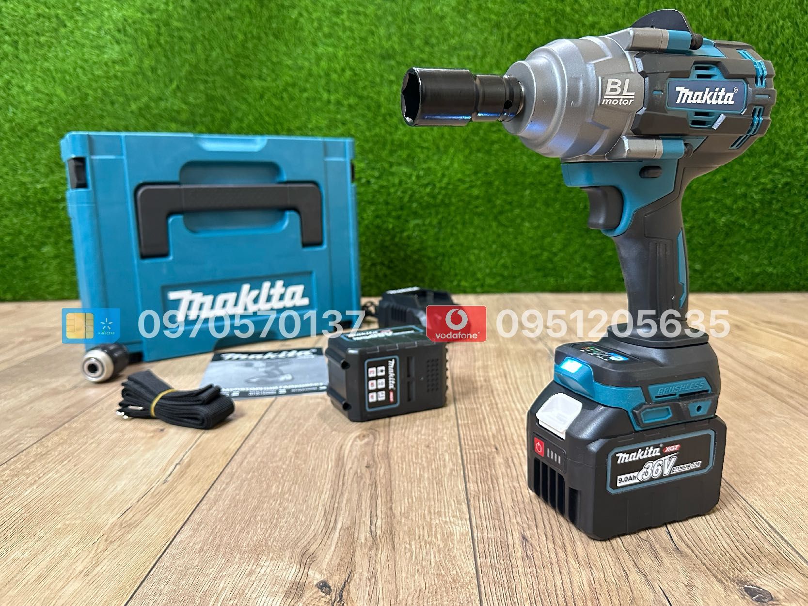 Акумуляторний Гайковерт Makita DTW1002 36V 9Ah підходить для СТО