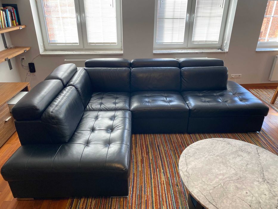 Skórzany narożnik / kanapa / sofa + fotel - cena detaliczna ~15 tys